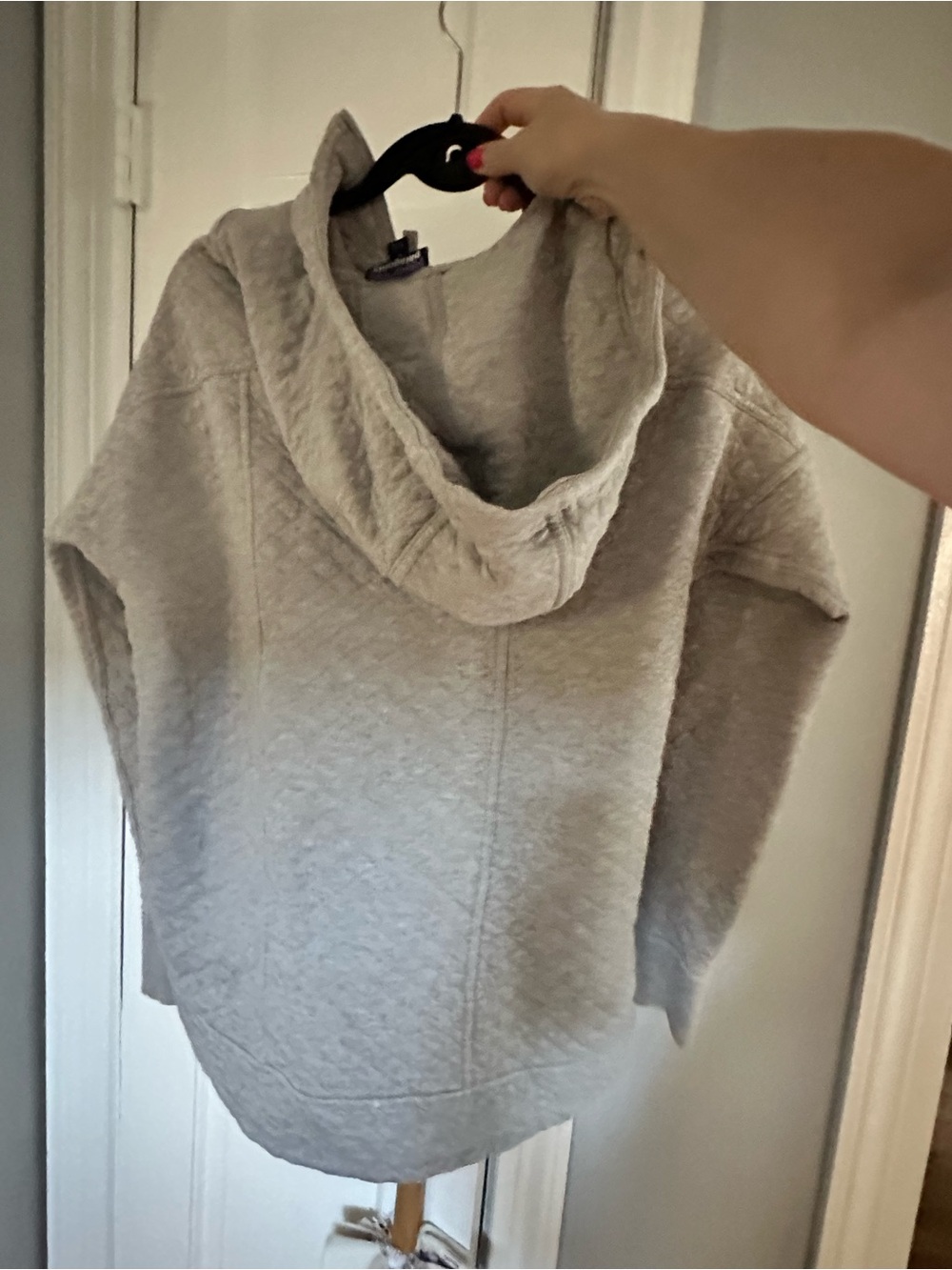 Patagonia Light Gray Quilted Full-Zip Hoodie - Picture 3 of 7